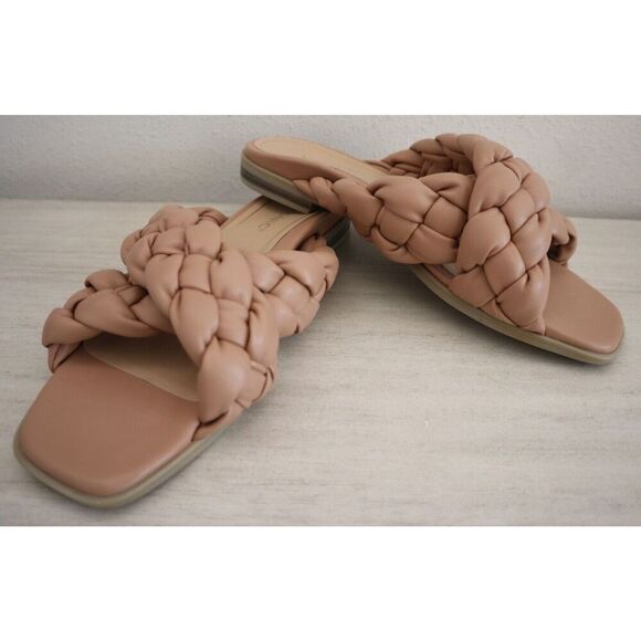 Vionic Women's Sz 10M Macaroon Kalina Faux Leather Slip-On Slide Sandals - Picture 6 of 10